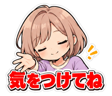 気をつけてね