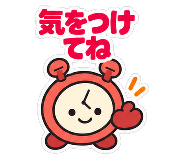 気をつけてね
