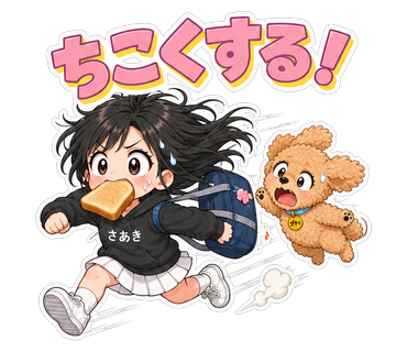 ちこくする！