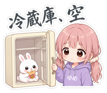 冷蔵庫、空