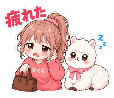 疲れた