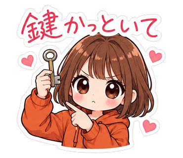 鍵かっといて