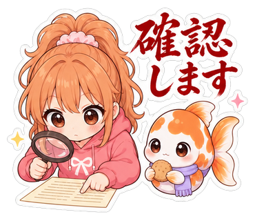 確認します