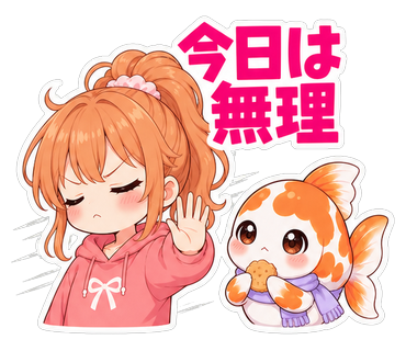 今日は無理
