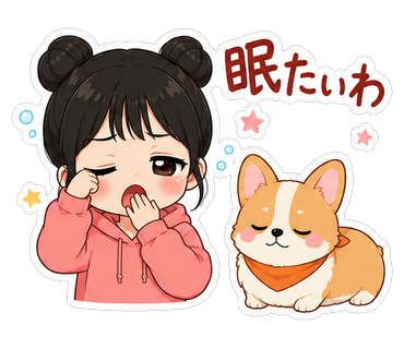 眠たいわ
