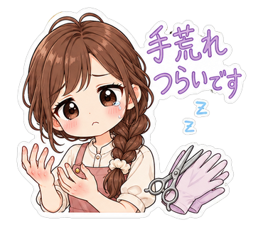 手荒れつらいです