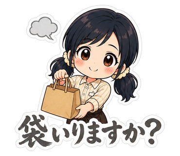 袋いりますか？