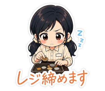 レジ締めます