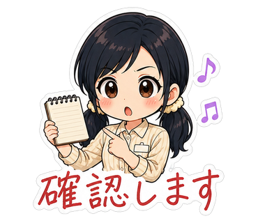確認します