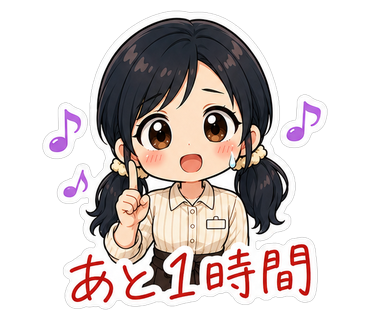 あと1時間
