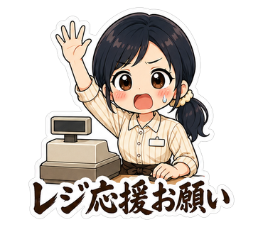 レジ応援お願い