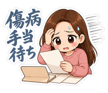 傷病手当待ち