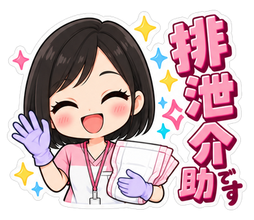 排泄介助です