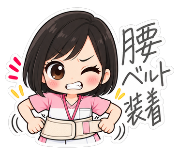 腰ベルト装着