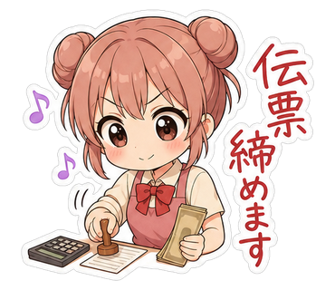 伝票締めます