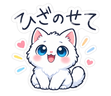 ひざのせて